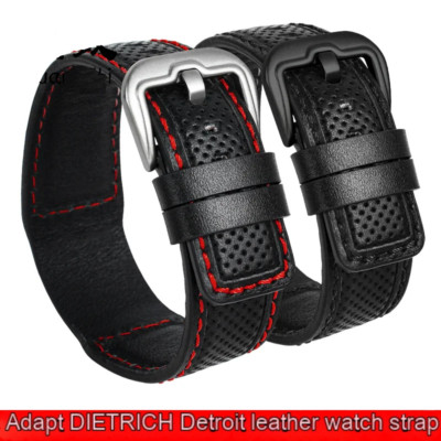 24 mm Lederarmband passend für Dietrich OT-1/12/06 Suunto Panerai Uhrenarmband