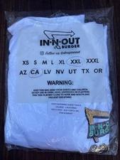 In-N-Out Burger 2020 California Sunset XXL White Tee Shirt Souvenir Merch