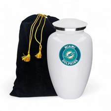 Custom Text For Miami Dolphins Football Theme Style Large Urn