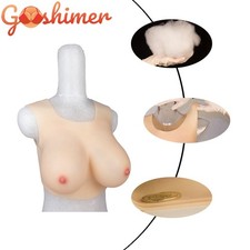 Realistic B-H Cup Silicone Breast Forms Breast Plate Fake Boobs For Crossdresser