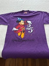 Walt Disney World 25th Anniversary T-Shirt, Size L, Made in USA, Authentic, NOS