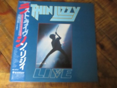 1983 Thin Lizzy Life Japan Pressed 20PP-57 W/OBI an Insert 2LP's EX+