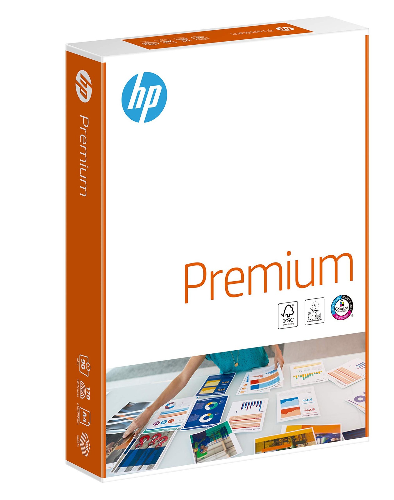 HP Papers CHP852 A4 90 gsm FSC Premium Paper, White