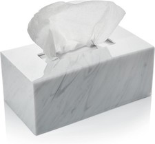 Acrylic Tissue Box Holder, Clear Dispenser for Facial Tissues, Napkins, and