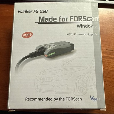Vgate vLinker FS OBD2 Scanner USB Adapter Fit For FORScan HS/MS-CAN Auto Switch
