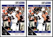 2011 Score Haloti Ngata (2) Card Lot - UNIQUE FIND – ONE OF A KIND