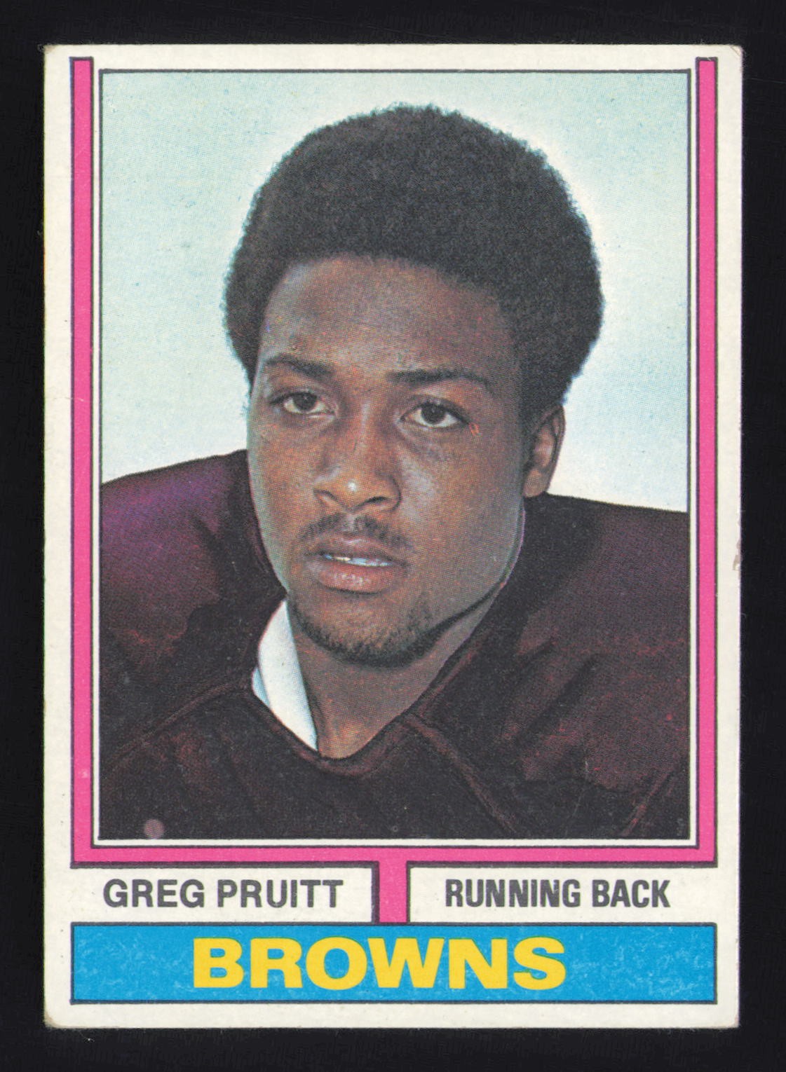 Greg Pruitt 1974 Topps #110 RC Cleveland Browns