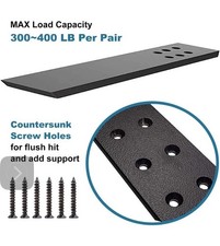 LX2.5 Granite Bar Support - 4 Pack, 12" L x 2.5" W, 3/8" Thick, Heavy Duty Fl...