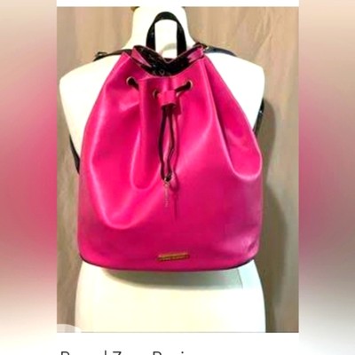 JUICY COUTURE Backpack Fuscia Hot Pink Bag Summer Travel 
