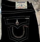 True Religion Women’s Skinny Jeans Dark Wash Blue Denim with Crystals ✨- 29x 31 — photo 1