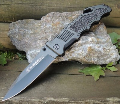 Smith & Wesson Border Guard XXL Rescue Knife 7Cr17 Stahl Aluminiumgriff SWBG1