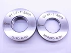 NEW G 1 1/4 11 BSPP SOLID PIPE THREAD RING GAGE 1.25 GO NO GO = 40.421 & 40.251