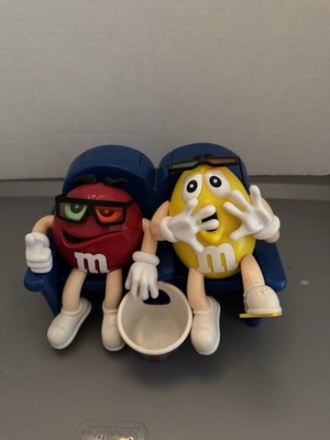 Vintage Original MM M&M's 3D Movie Theater Candy Dispenser Red Yellow MMs M&M