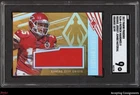 2017 Panini Phoenix Orange Patrick Mahomes II RC Rookie JUMBO JERSEY 10/49 SGC 9
