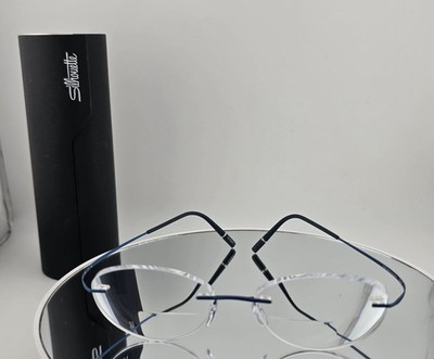 Silhouette 5599 70 5040 15 17 145 Eyeglasses Rimless Frames Only Titanium Blue