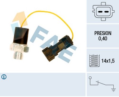 FAE Öldruckschalter 12650 für SAAB YS3D YS3E M 14x1.5 Turbo Biopower