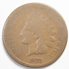 1873 Indian Head Penny Cent About Good (AG)