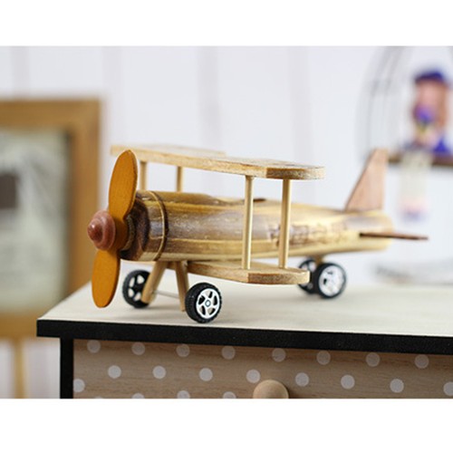  Wood Aircraft Airplane Ornament Toys Wood Tanker Aircraft Toys Kids Wood Toys - Zdjęcie 2 z 12