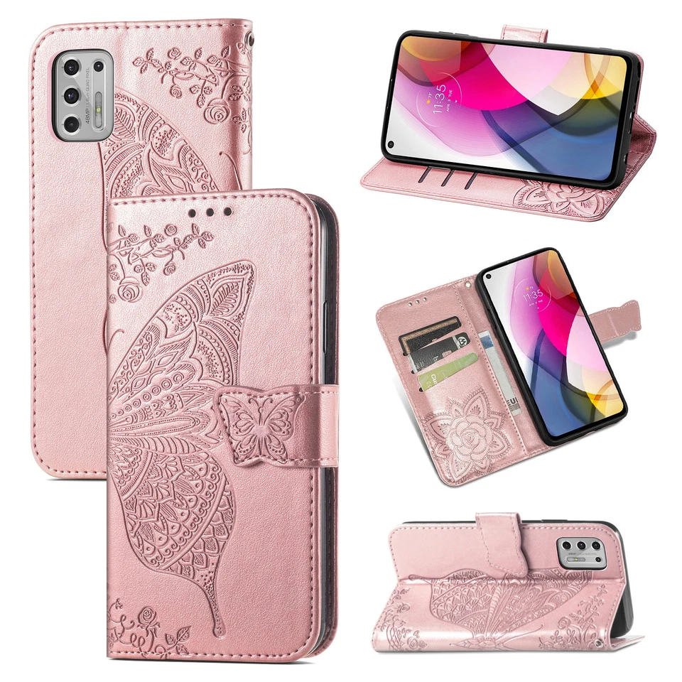 For Moto G Stylus 5G/Power/Play/Edge Magnetic Wallet Leather Flip Stand Case - Image 2 of 4