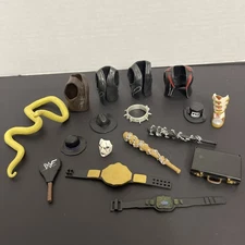 Mattel WWE Accessories Lot 17 Pieces Wrestling WWF For Action Figures