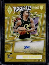 2023-24 Panini Phoenix Brice Sensabaugh Rookie Signs RC Gold Auto #/10 Jazz