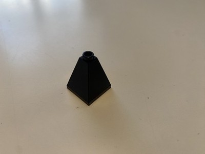 Lego 3688 Dach Slope Dachstein 75°  Turmspitze 2x2x2 schwarz, super selten, NEU