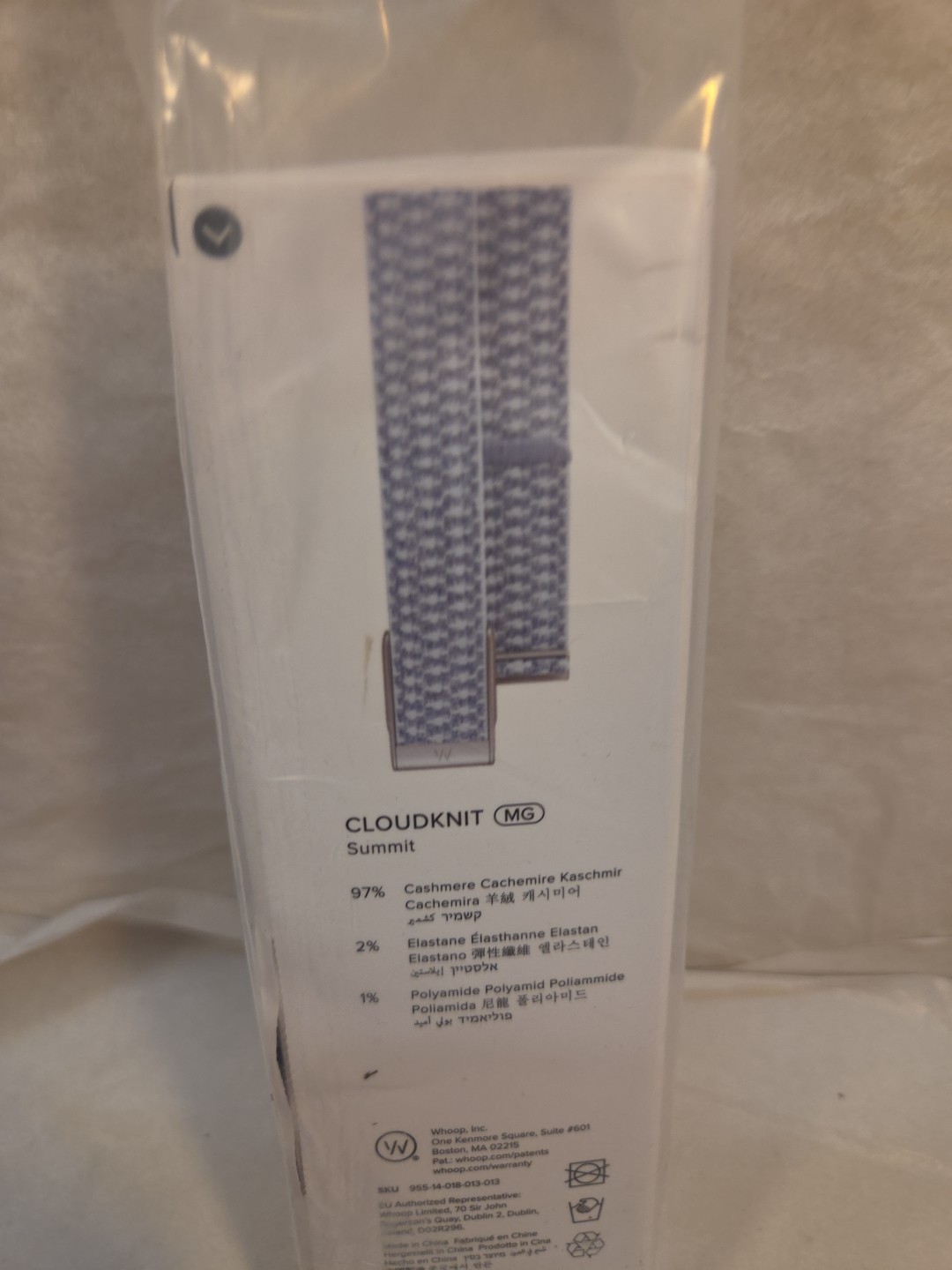 Whoop Cloudknit MG. Band Summit. 97% Cashmere