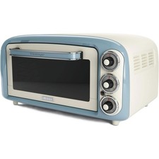 Ariete Vintage Mini Oven 18L Blue 1380W 3 Cooking Positions Retro Style - New