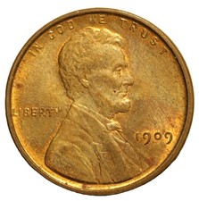 1909 1C Lincoln Cent RD - Choice Gem BU- SMH 1725