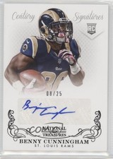 2013 Panini National Treasures Century Black 8/25 Benny Cunningham #248 Auto fm0