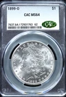 1899-O Morgan Silver Dollar CAC MS64 PCGS New Orleans $1 🔥 Key Date