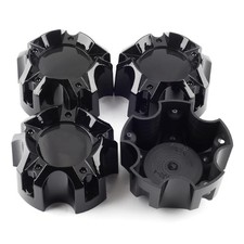 4.41in Wheel Center Caps for Ballistic Center Hubcaps, 4 Pack Black Center Co...