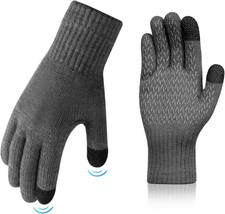 Kids Gloves Winter Alpaca Wool Warm Knit Gloves Touchscreen Stretchy Thermal for
