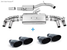 Milltek Sportauspuffanlage ab OPF Audi S3 8Y Sportback je 2x118x83mm schwarz