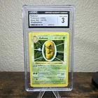CGC 3 1999 Pokemon Base Set Shadowless Kakuna 33/102 English Uncommon