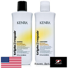 Kenra Triple Repair Shampoo/Conditioner Set - Targets Weak/Broken Hair Bonds