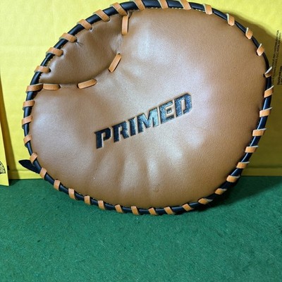 Primed Infield Pancake Training Baseball Glove Mitt Fielding Tech Brown Black 