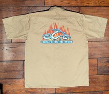 Vintage Orange County Choppers Mechanics Button-Up Shirt Made in USA Men's XL