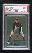 1992 Classic Draft Picks Foil Bonus Derek Jeter #BC6 PSA 9 MINT HOF