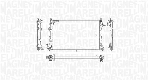 RADIATOR ENGINE COOLING 350213185700 FOR SAAB 9-3/Convertible OPEL VECTRA/GTS - Picture 3 of 7
