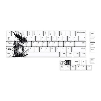 75-Key PBT Keycap Set with Original Height Duribility 5Sides Heat Sublimated