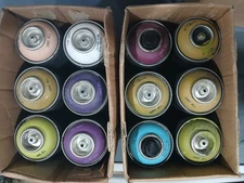12 Pack - Montana Black, 400ml spray cans, Assorted colors...