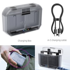 For DJI OSMO 360/Action 5pro/4/3 Sports Camera Battery Charger Box Fast Charging