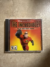 THE INCREDIBLES PC-CD ROM PRINT STUDIO WALT DISNEY PIXAR COMPUTER NEW SEALED