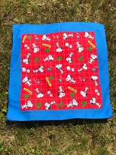 Vintage Peanuts Snoopy Tropical Cruise Bandana Handkerchief USA Palm Trees