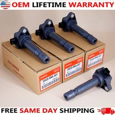 4PCS OEM 30520-RNA-A01 UF582 IGNITION COIL For 2006-2011 CIVIC 1.8L Genuine US