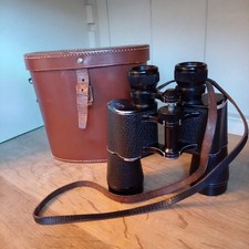 Wray London Farvu Vintage Binoculars 10x40 Magnification with Brown Leather Case