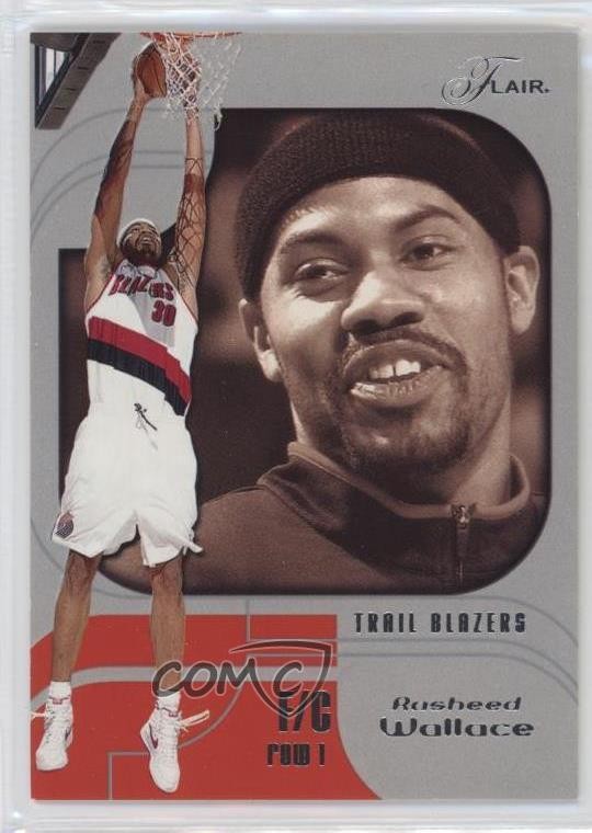 2002-03 Flair Row 1 25/150 Rasheed Wallace #30 2b6
