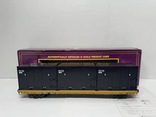 MTH Premier 20-98689 CWI 60' flat car w black trash containers NIB