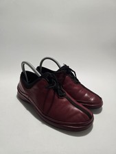 Clarks Springers Womens Lace Up Walking Shoes Burgundy And Black UK Size 4